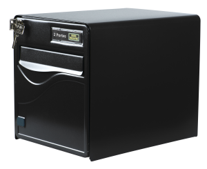 Boîte aux lettres BALTIC noire 2 portes 2 points de fermeture